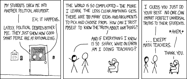 Comic über Mathematik